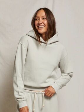 Perfectwhitetee Heart 100% Cotton Pullover Hoodie in Chalk SZ XS